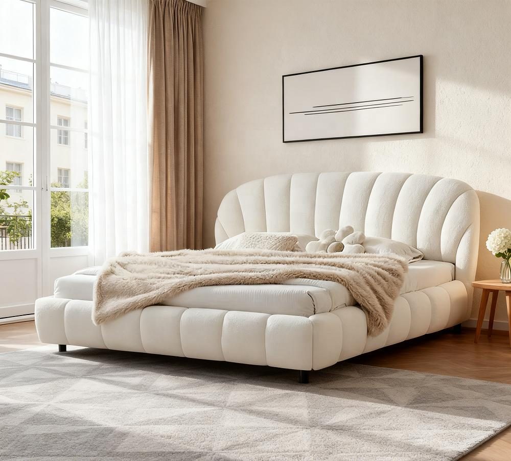 Upholstered and solid wood beds