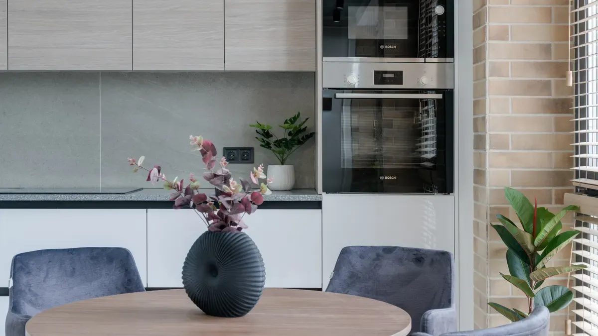 Dining table and upholstered chair sets