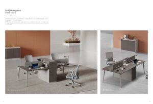 Four-person Workstation TLW-5129 — YAJU Office Furniture
